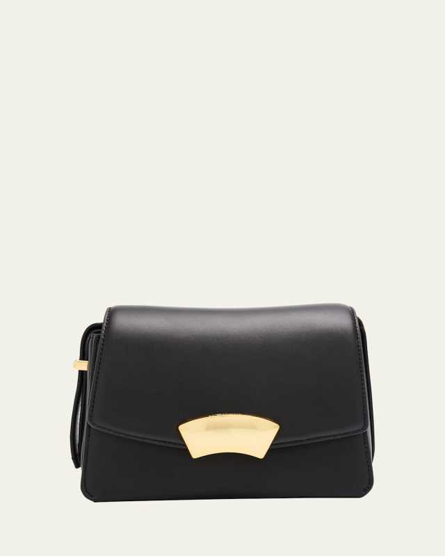 ID Flap Leather Shoulder Bag